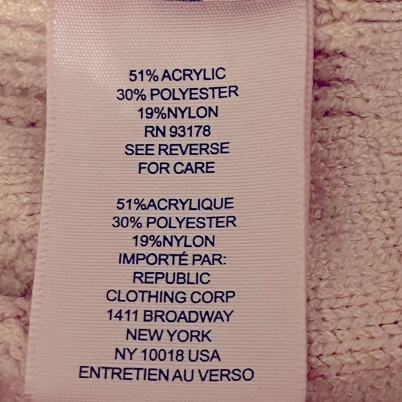 Philosophy Sweater Large Beige Cable Net NWT - Picture 11 of 14